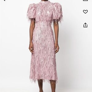 Rotate puff sleeve sequin dress